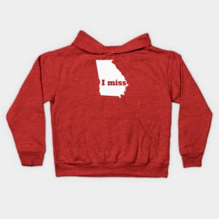 I Miss Georgia - My Home State Kids Hoodie